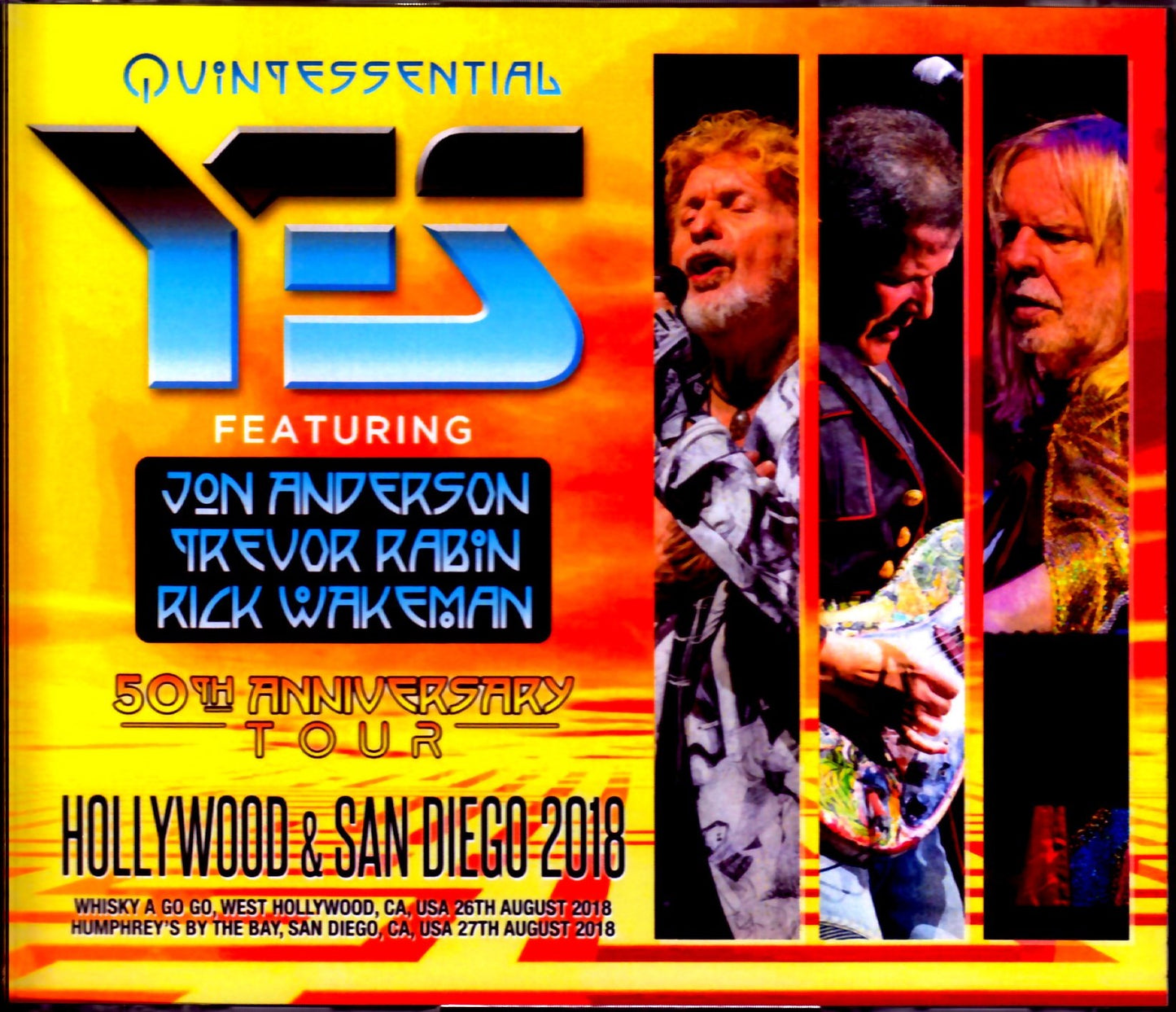 Yes Jon Anderson,Trevor Rabin,Rick Wakeman/CA,USA 2018 2 Days