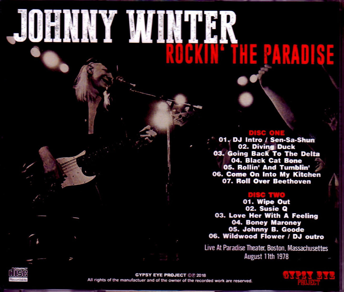 Johnny Winter/MA, USA 1978