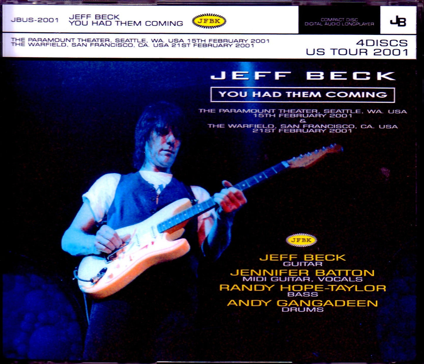 Jeff Beck/WA, USA 2001 & more