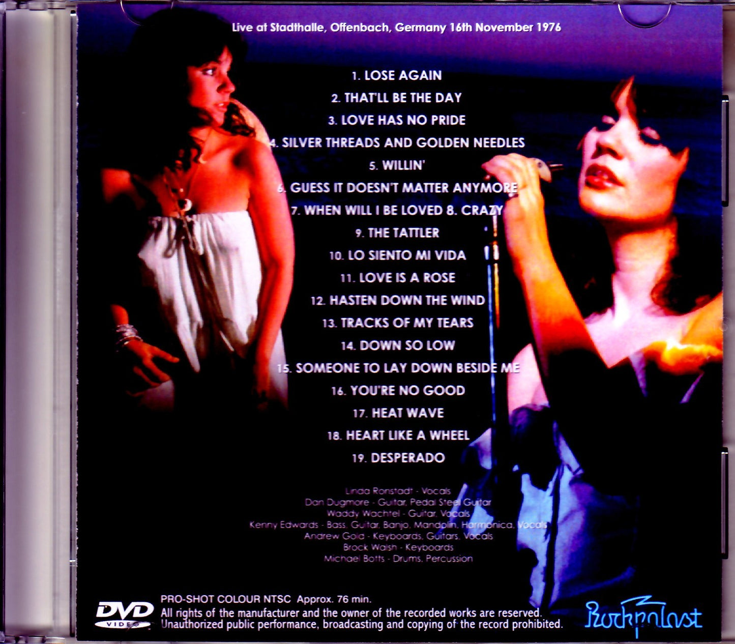 Linda Ronstadt/Germany 1978 Perfect Quality Ver.