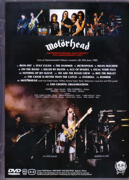 Motorhead/London,UK 1985 Lazer Disc Version