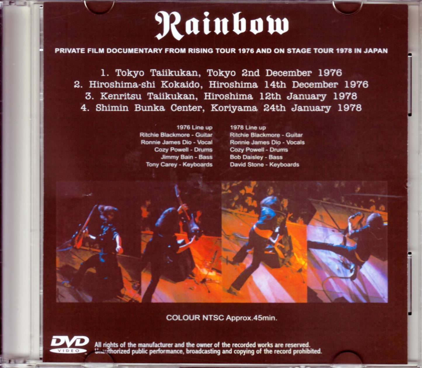 Rainbow/Japan Tour 1976-1978