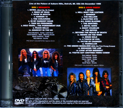 Judas Priest,Megadeth/MI,USA 1990