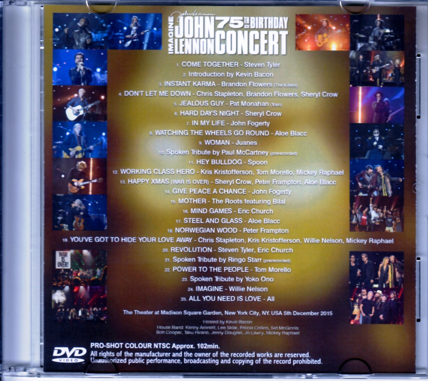 Various Artists Sheryl Crow,Paul McCartney,John Fogerty /Ny,USA 2015