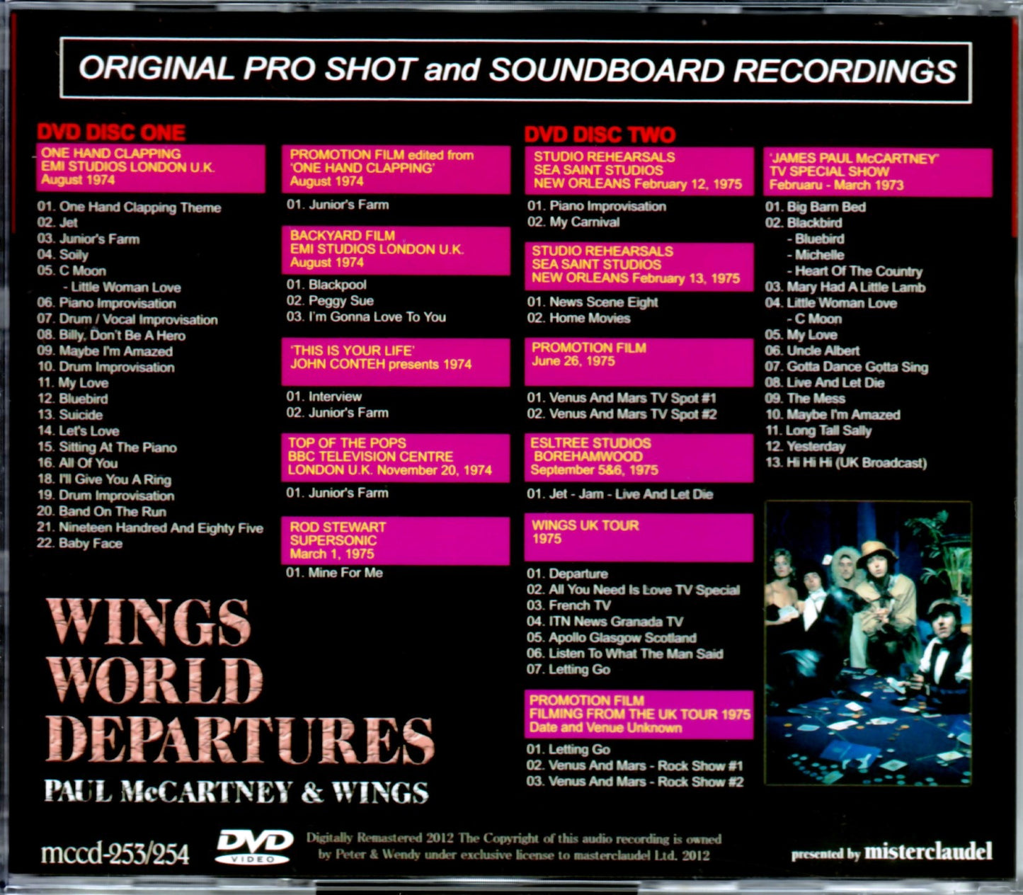 Paul McCartney,Wings/TV Appearances & UK Tour 1975