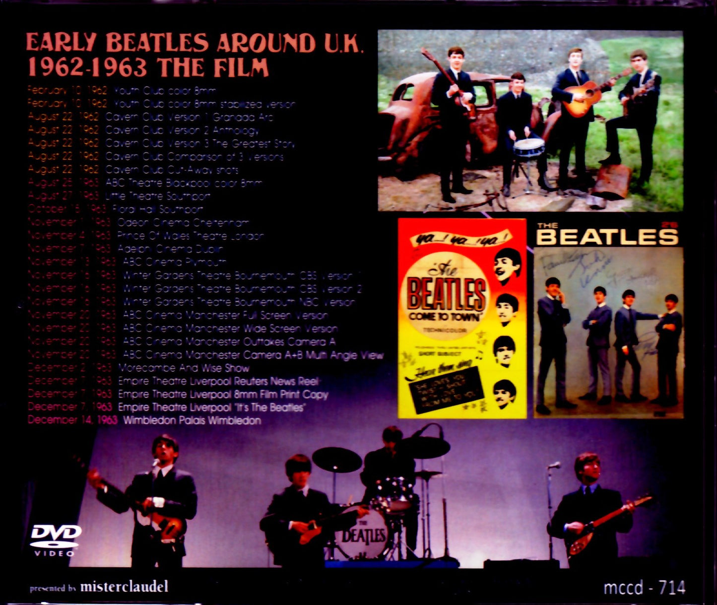 Beatles/Unseen Live Films 1962-1963 Upgrade