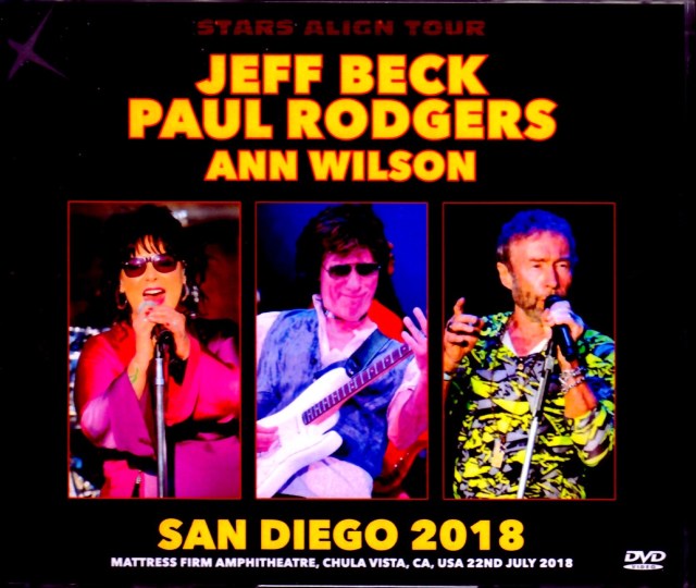 Jeff Beck, Paul Todgers, Ann Wilson Jeff Beck Paul Todgers/CA, USA 2018