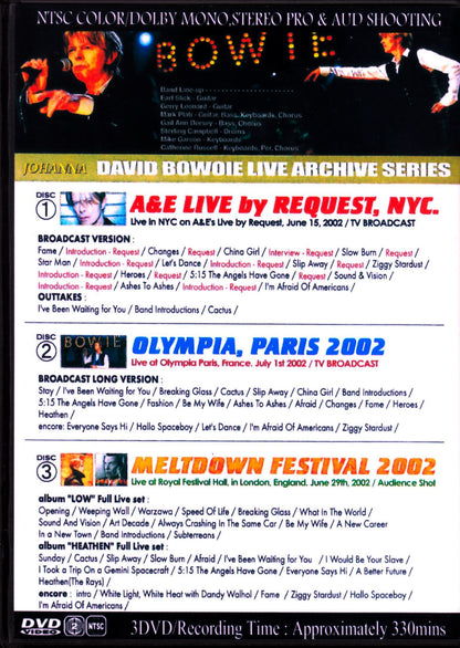 David Bowie/2002 Tour Compile