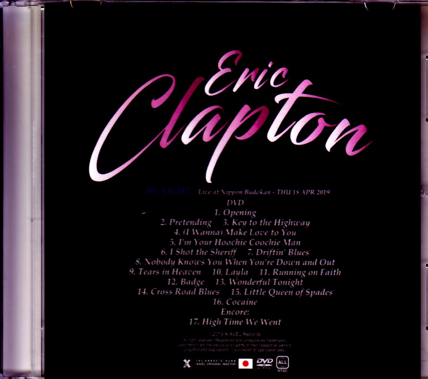 Eric Clapton/Tokyo,Japan 4.18.2019 MK4 Master Ver.