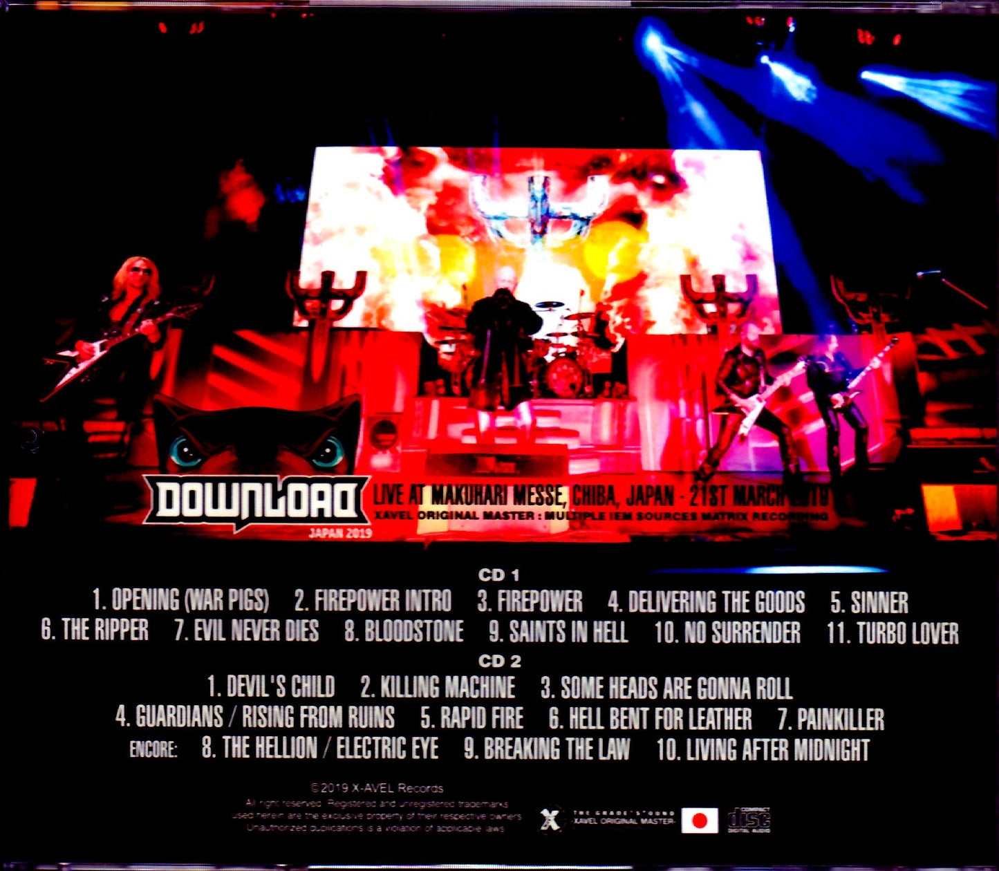 Judas Priest Judas Priest/Chiba,Japan 2019 IEM Matrix Ver