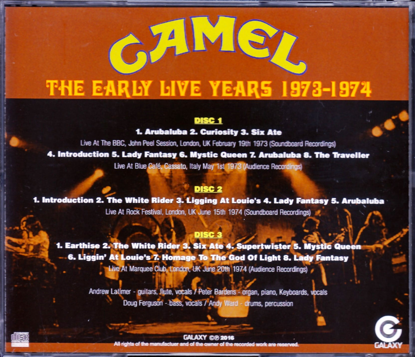 Camel/Early Years 1973-1974