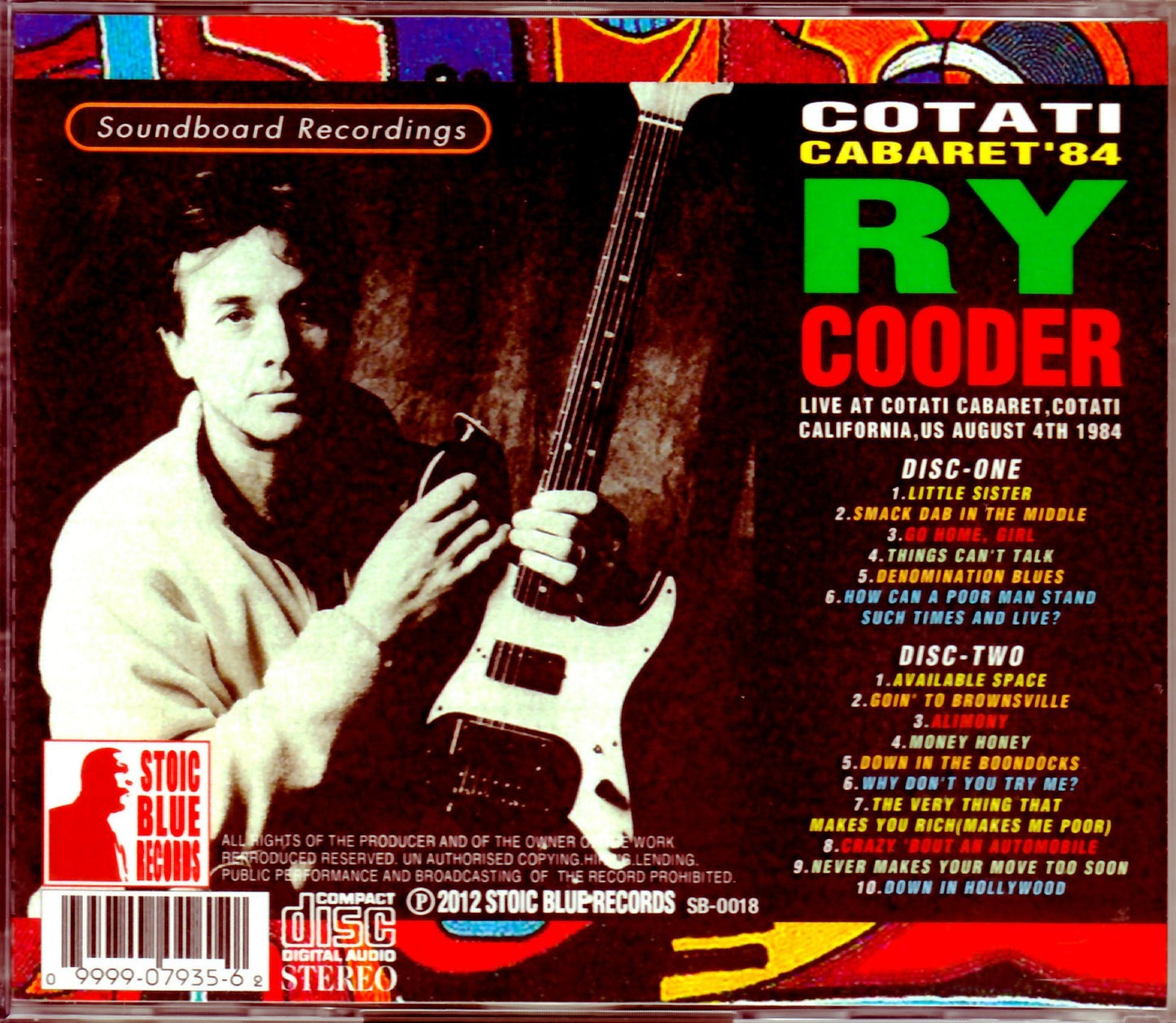 Ry Cooder/CA,USA 1984