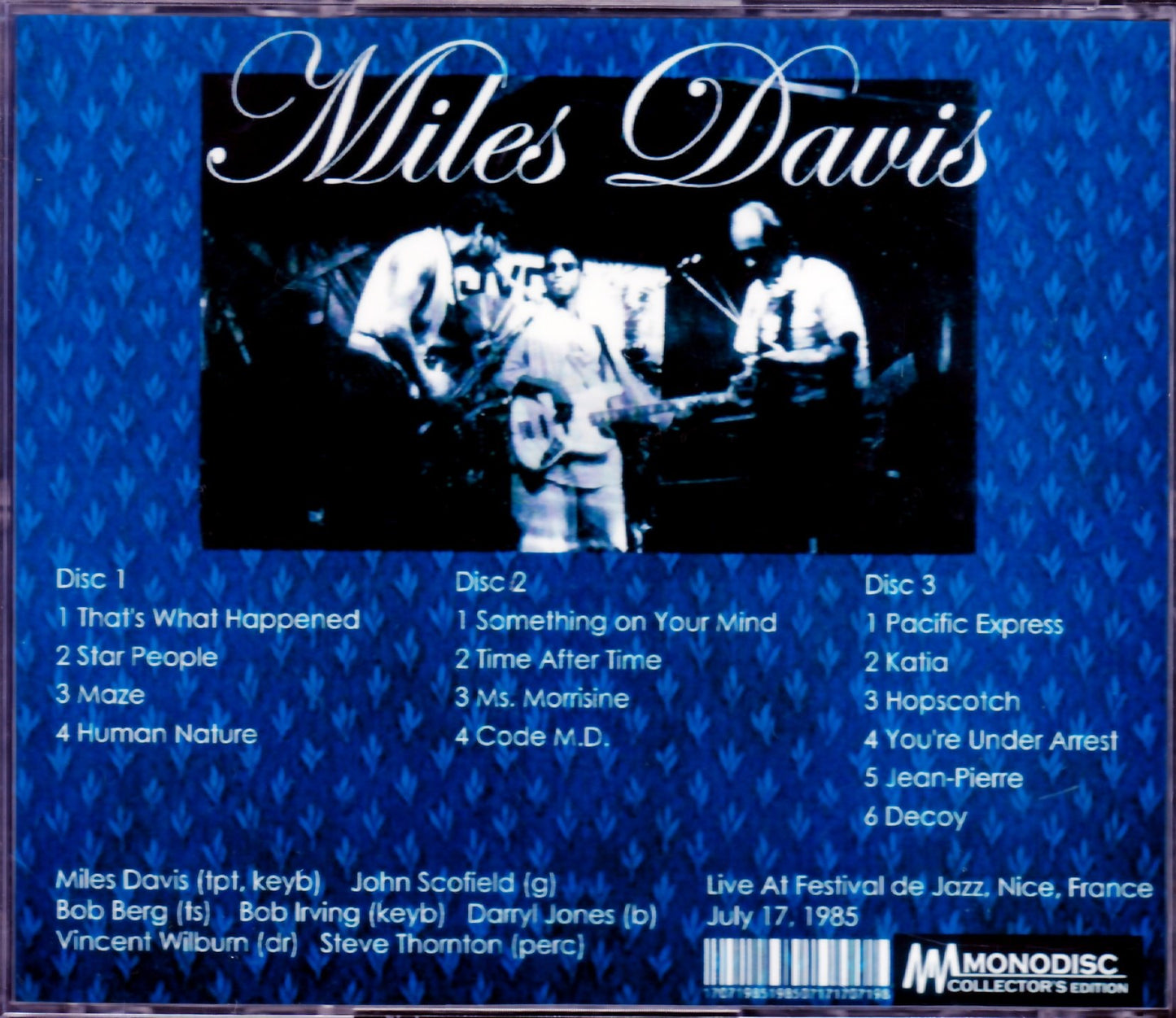 Miles David/France 1985 Complete