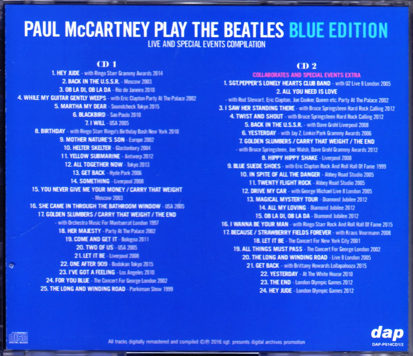 Paul McCartney/Play the Beatles Blue Edition