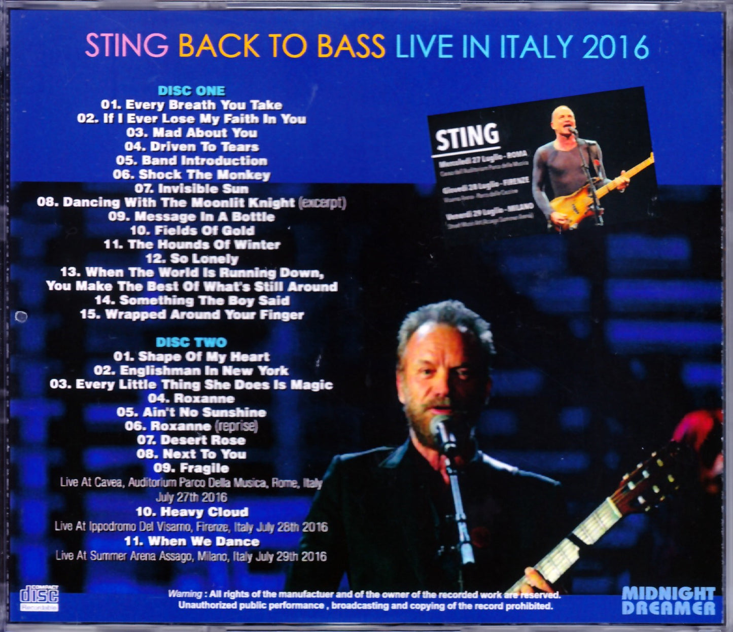 Sting/Italy 2016