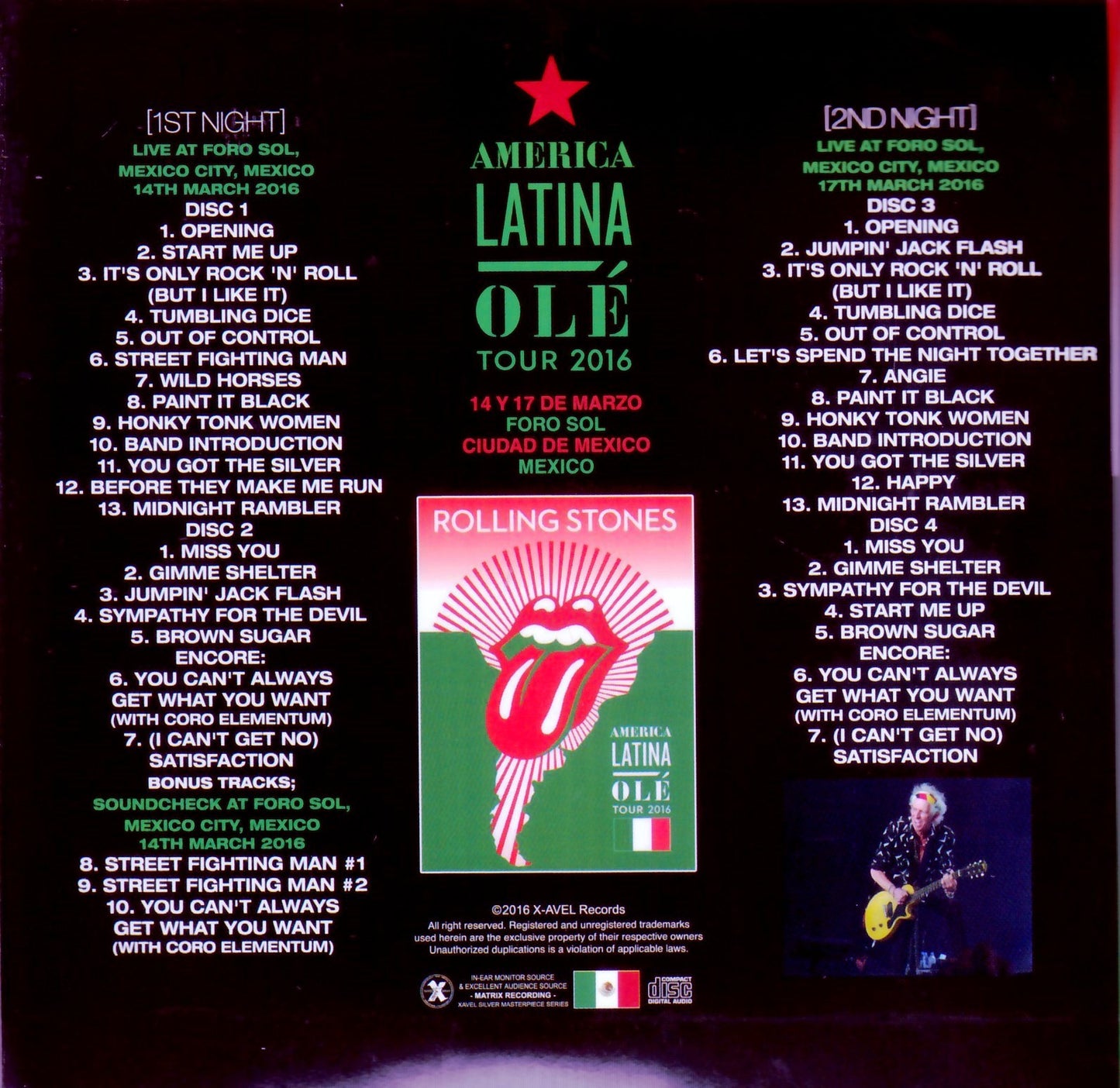 Rolling Stones/Mexico 2016 2Days