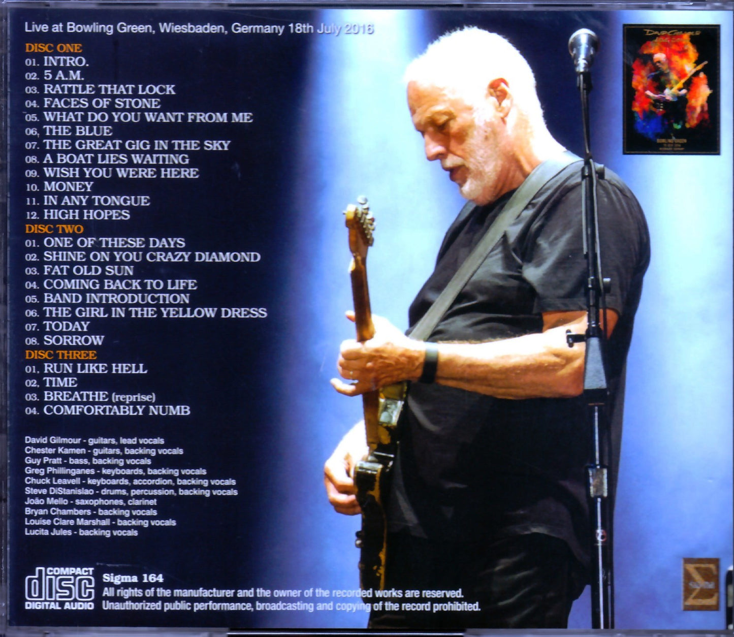 David Gilmour/Germany 7.18.2016