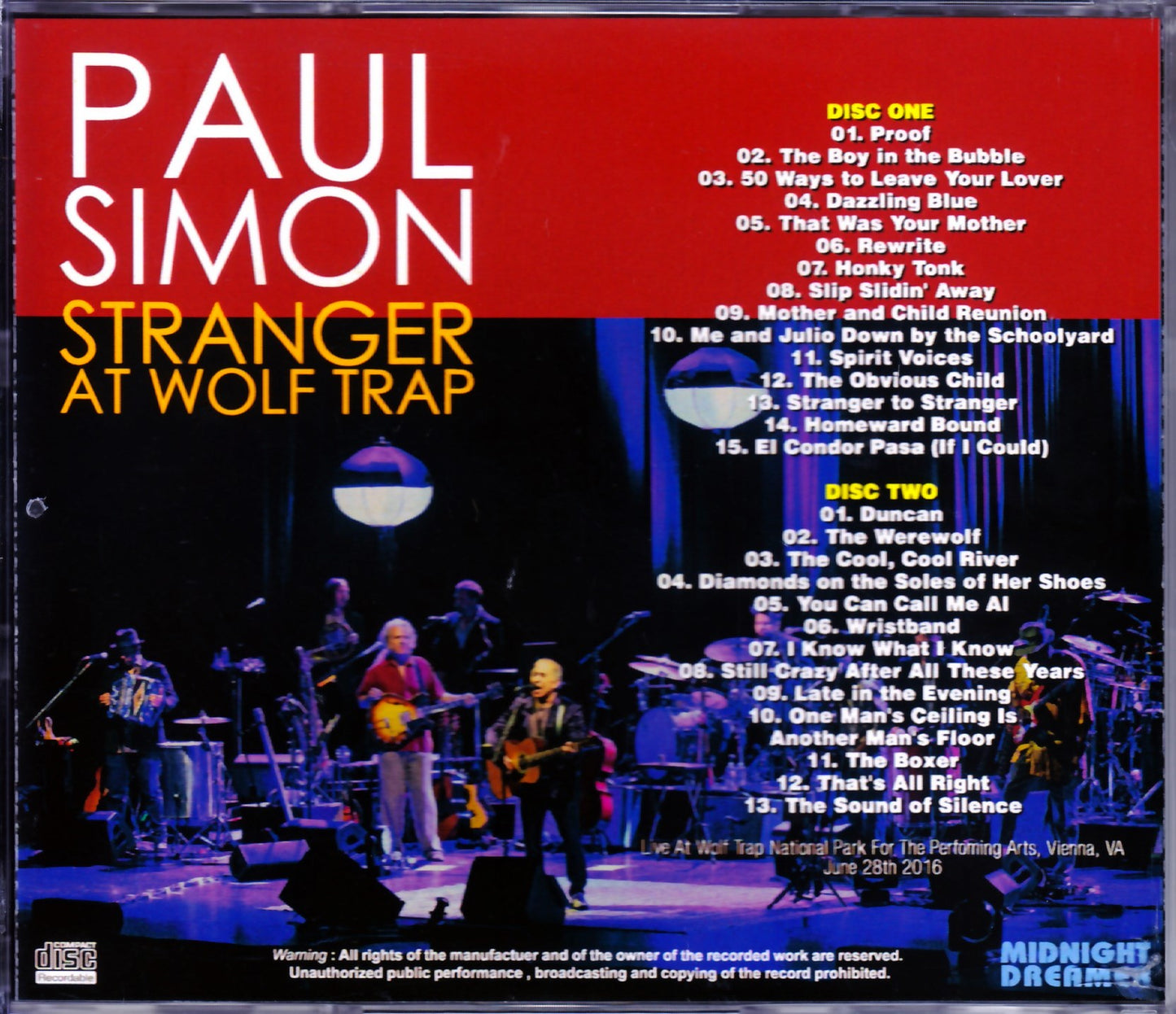 Paul Simon/VA,USA 2016