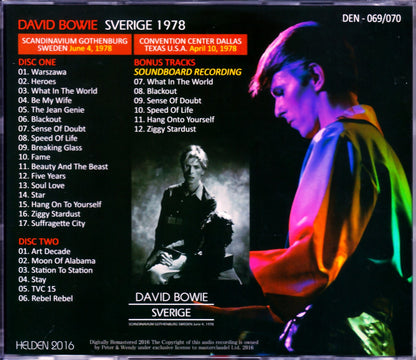 David Bowie/Sweden 1978 & more