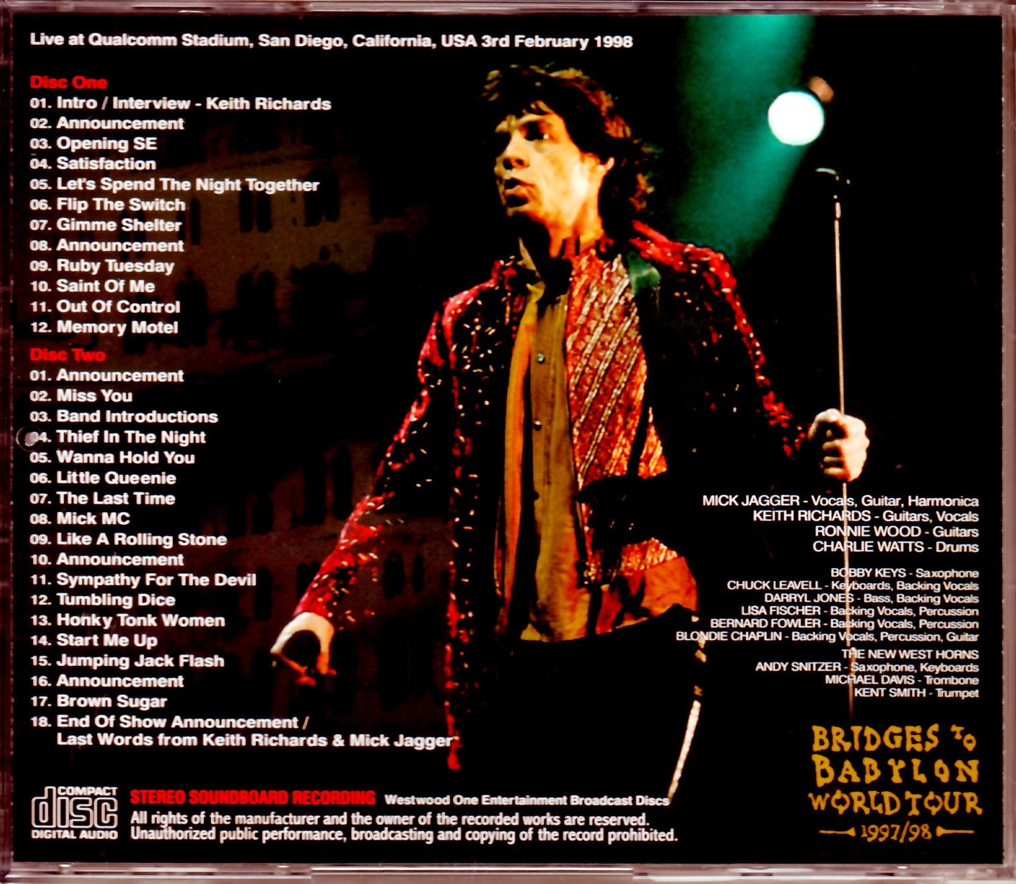 Rolling Stones/CA, USA 1998