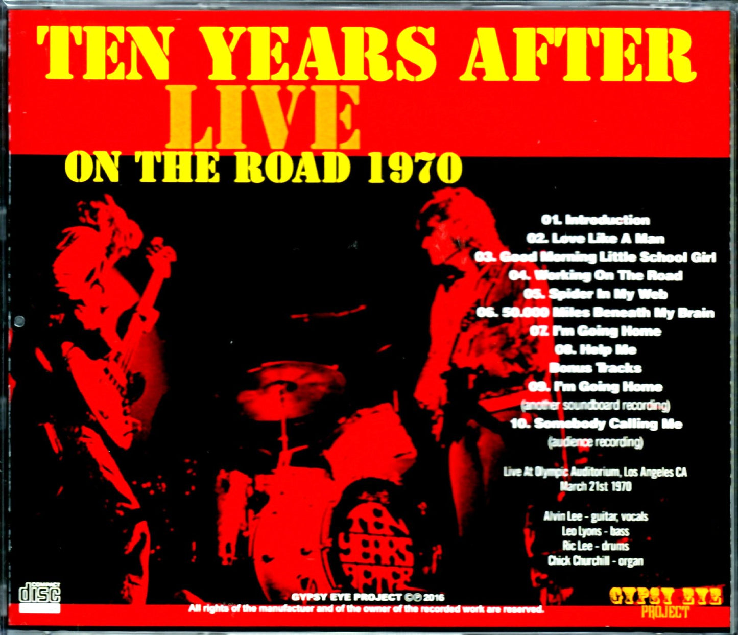 Ten Years After/Ca, USA 1970