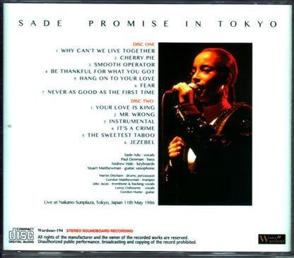 Sade/Tokyo,Japan 1986