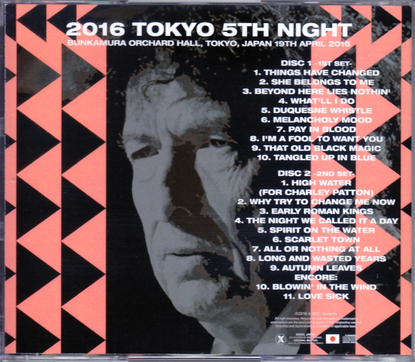 Bob Dylan/Tokyo,Japan 4.19.2016 Upgrade