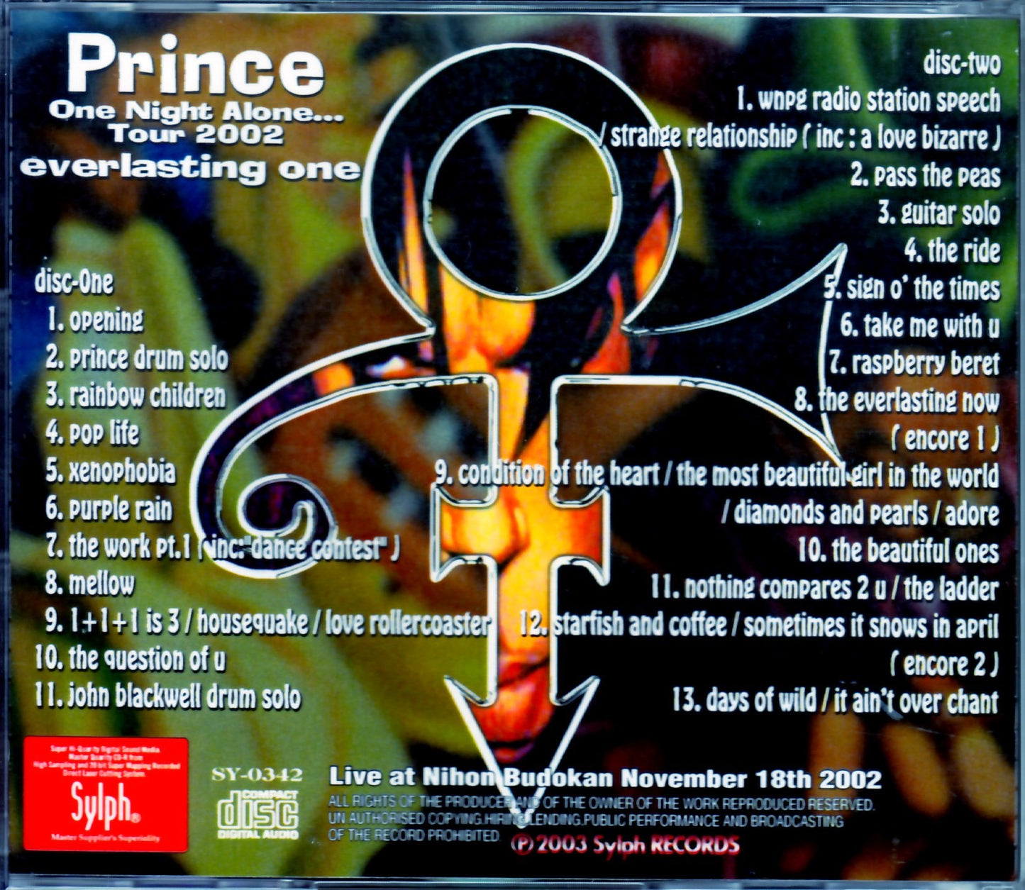 Prince/Tokyo,Japan 2002