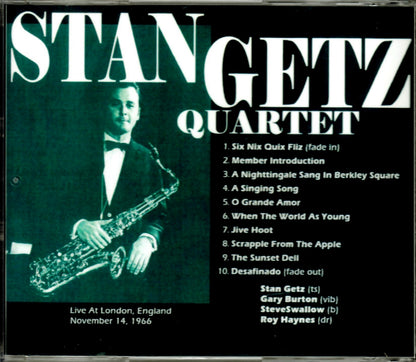 Stan Getz/London,UK 1966