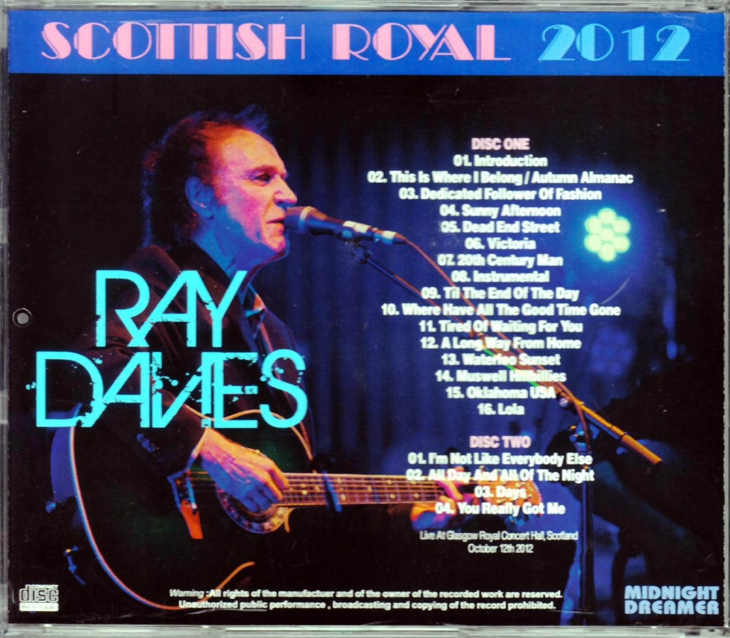 Ray Davies/Scotland,UK 2012