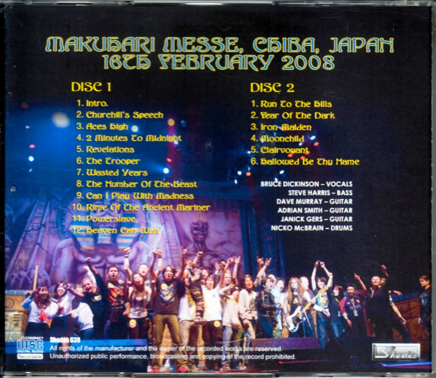 Iron Maiden/Chiba,Japan 2008