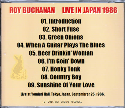 Roy Buchanan/Tokyo,Japan 1986