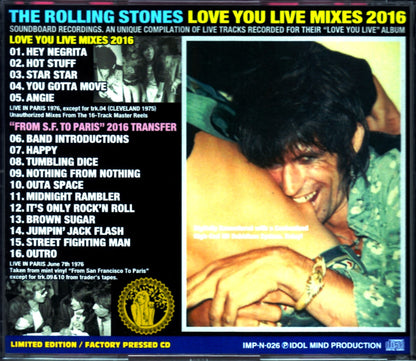 Rolling Stones/Live You Live Mixes & more