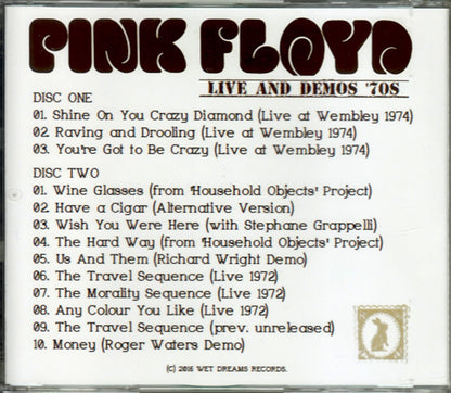 Pink Floyd/Live and Demos 1972-1974