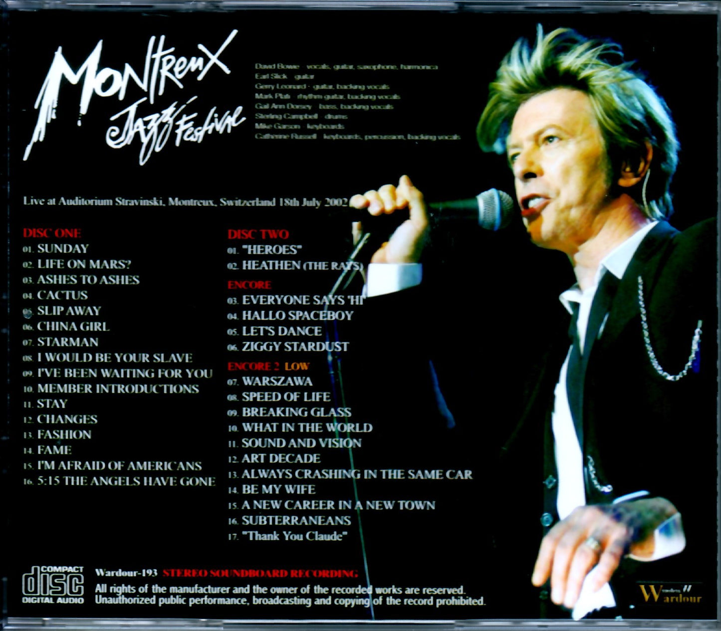 David Bowie/Switzerland 2002 Upgrade