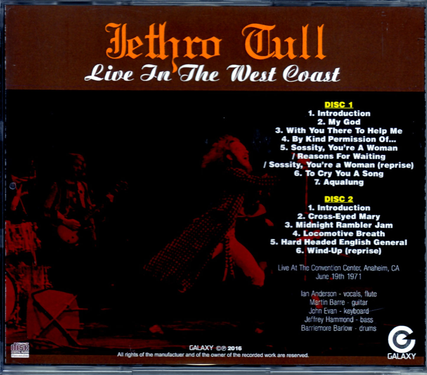 Jethro Tull/Ca, USA 1971