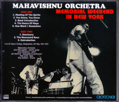 Mahavishnu Orchestra/Ny, USA 1972