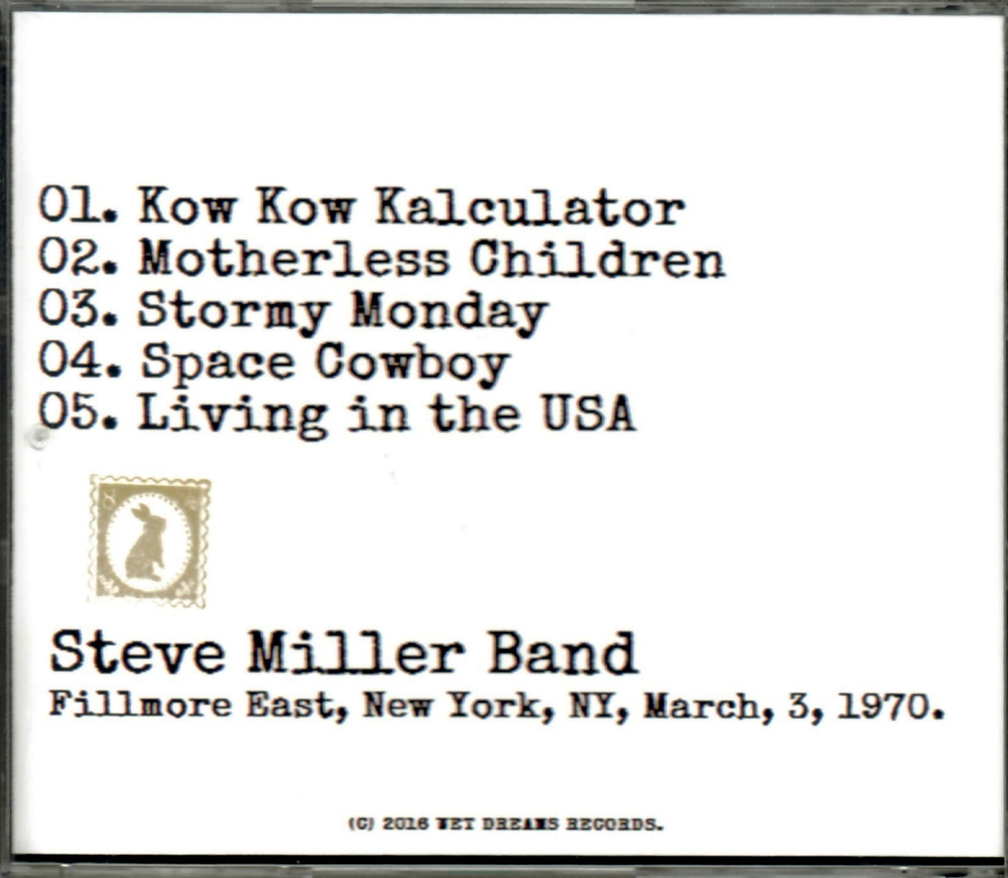 Steve Miller Band/Ny, USA 1970