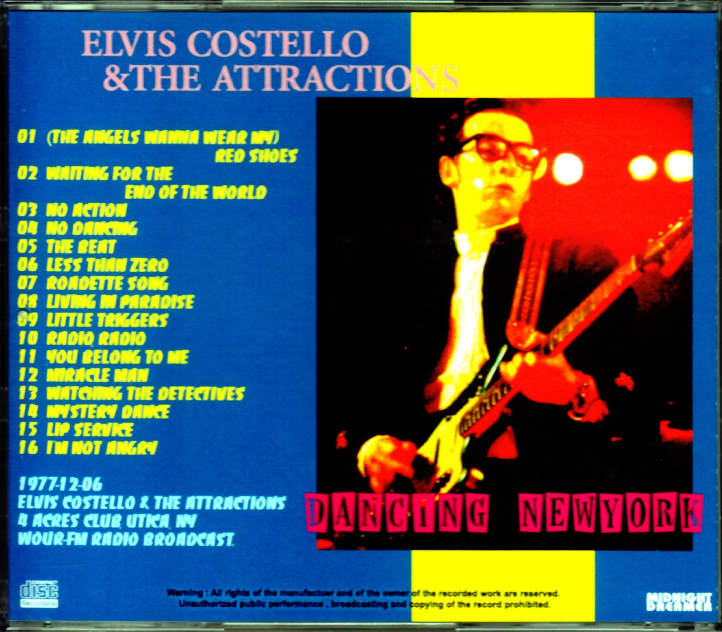 Elvis Costello/Ny, USA 1977