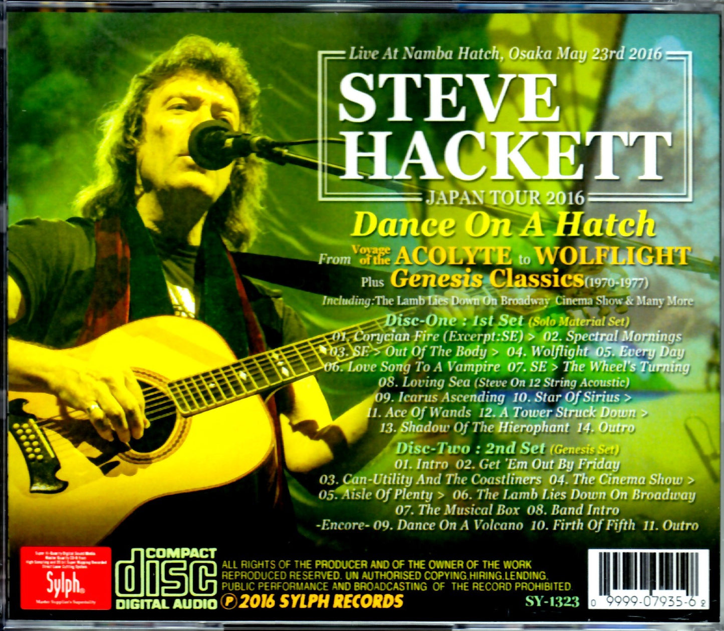 Steve Hackett/Osaka,Japan 2016