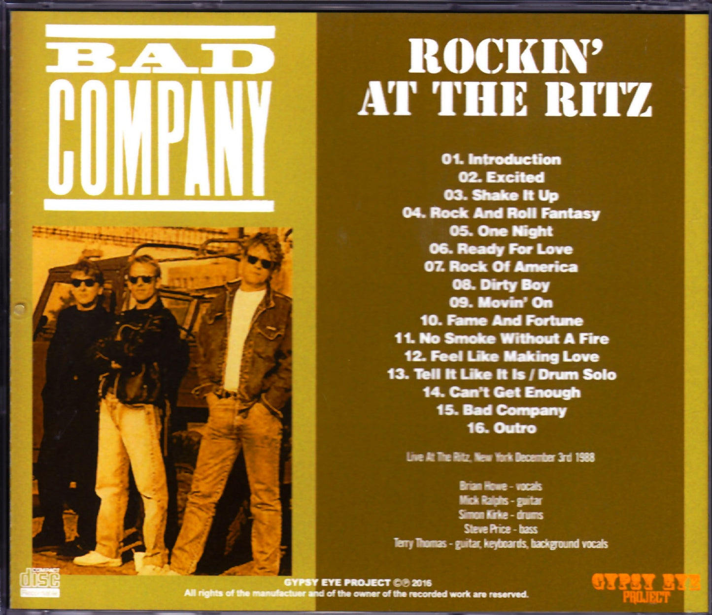 Bad Company/Ny, USA 1988