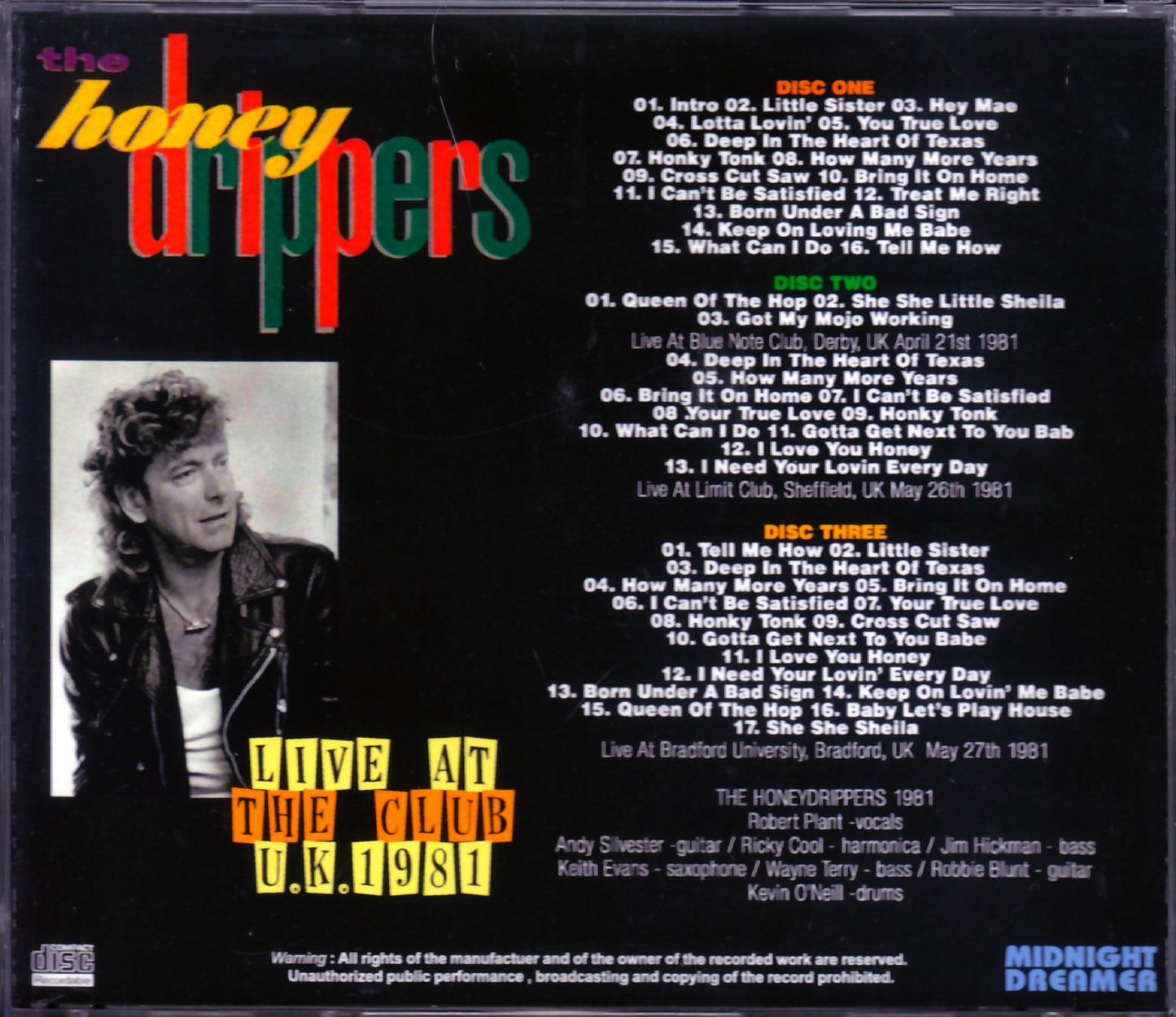 Robert Plant,Honey Drippers/UK 1981