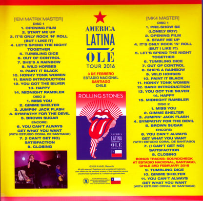 Rolling Stones/Chile 2016 IEM & MK4 Source