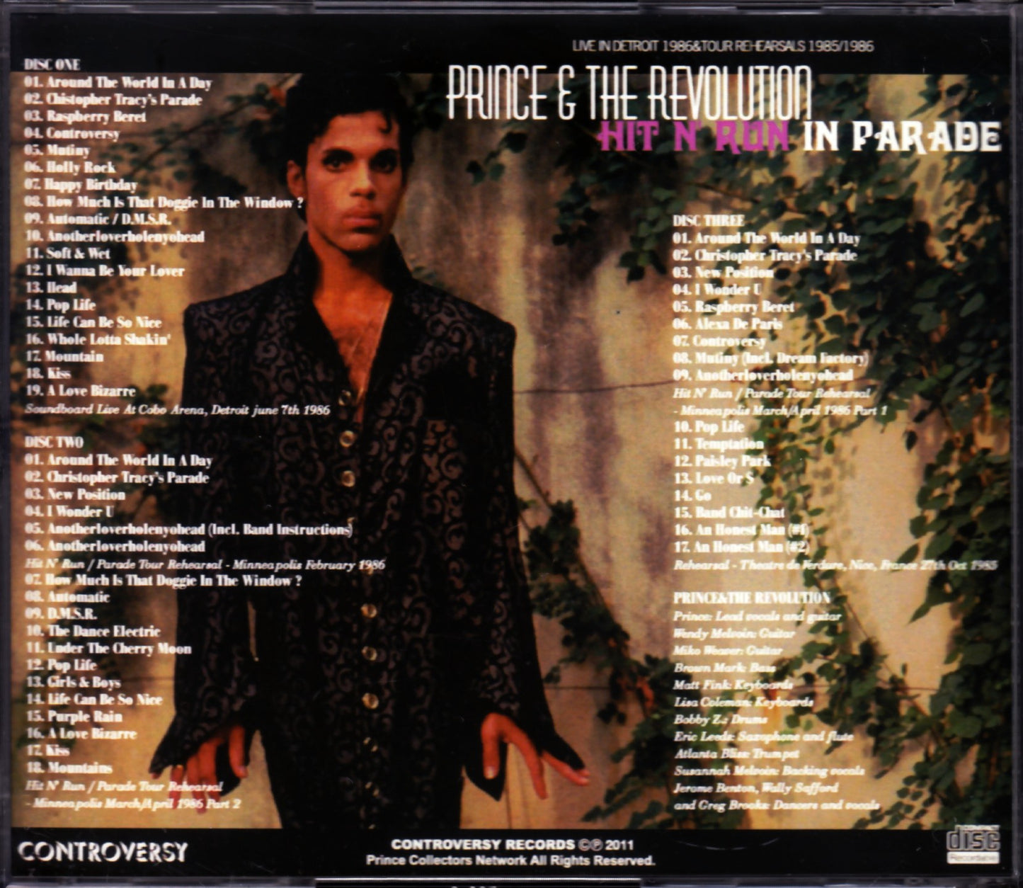 Prince/Mi,USA 1985 & 1986 & Rehearsals