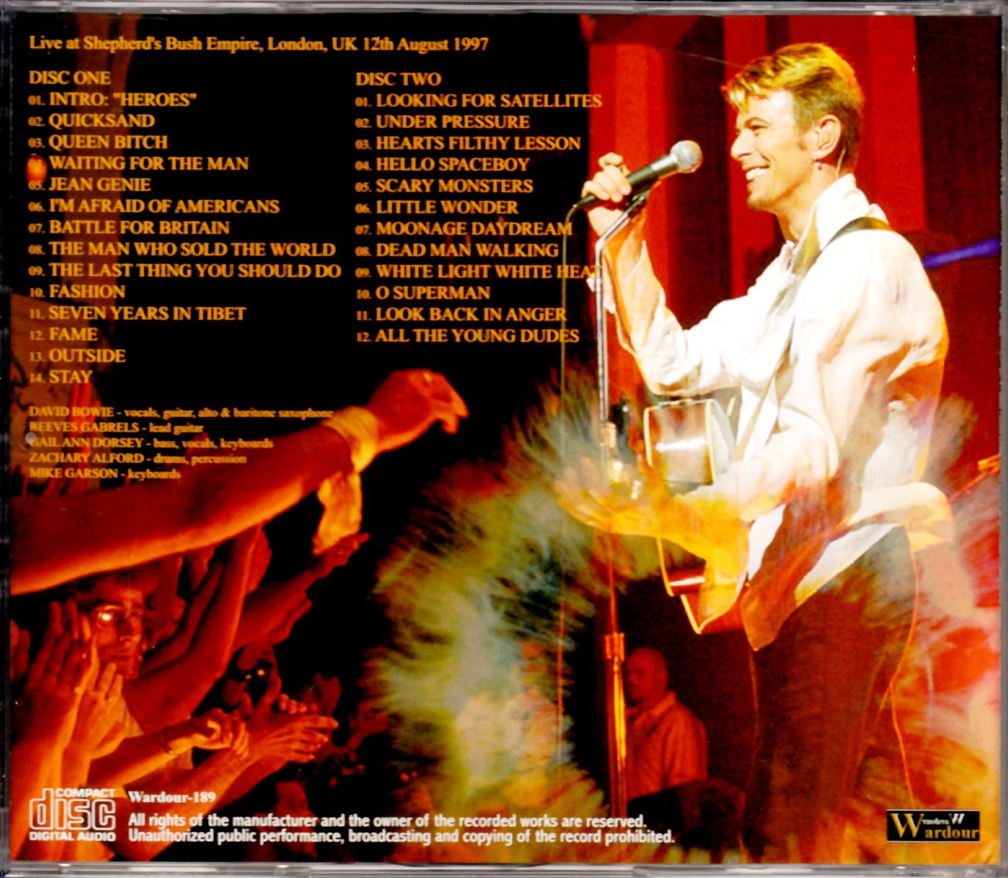 David Bowie/London,UK 8.12.1997