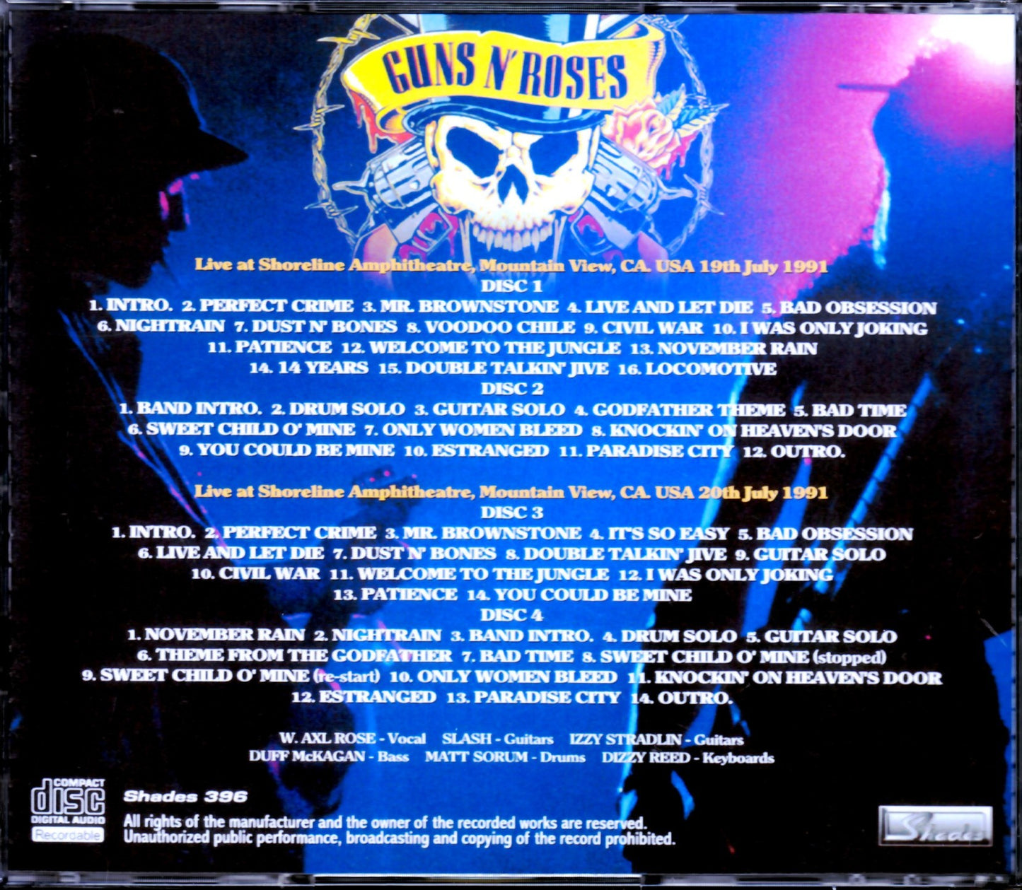 Guns N’ Roses/Ca,USA 1991 2Days