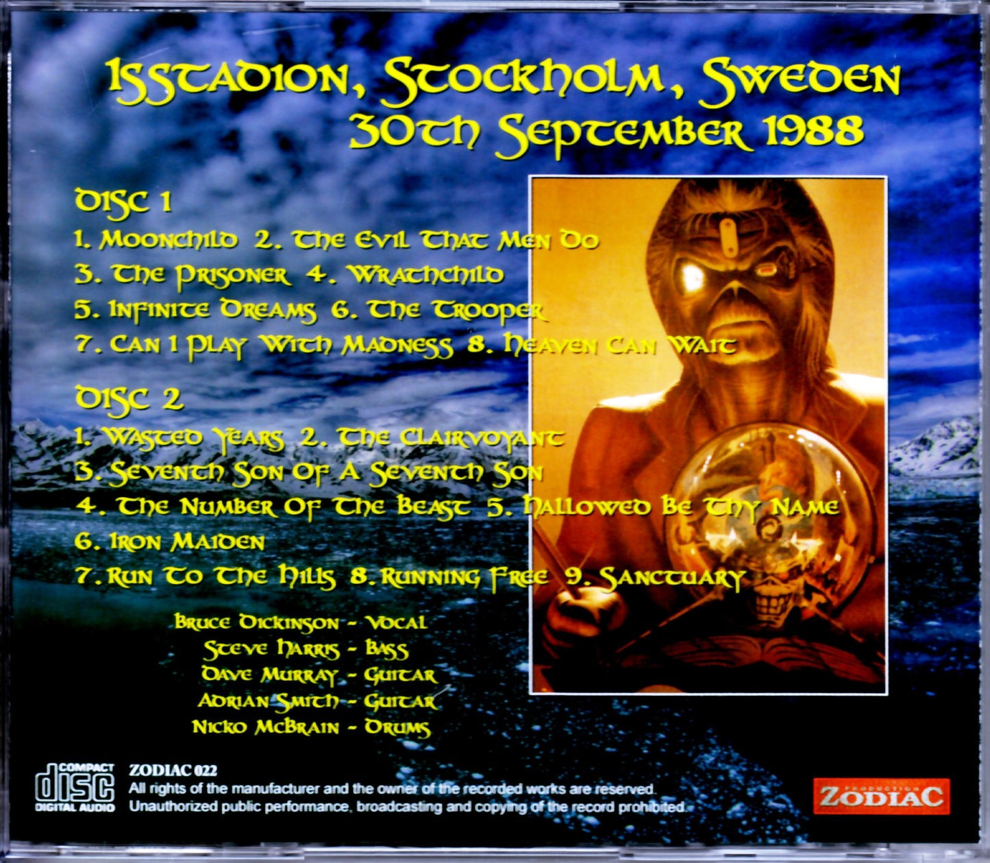 Iron Maiden/Sweden 1988
