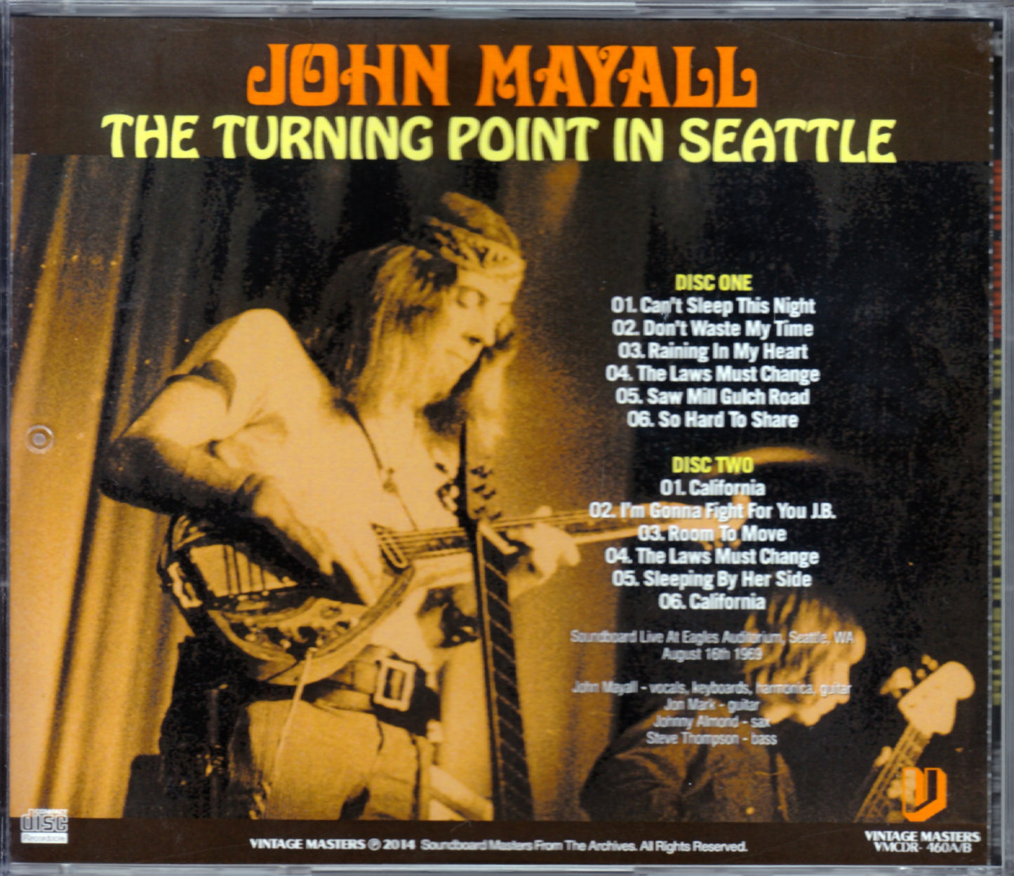 John Mayall/Washington, USA 1969